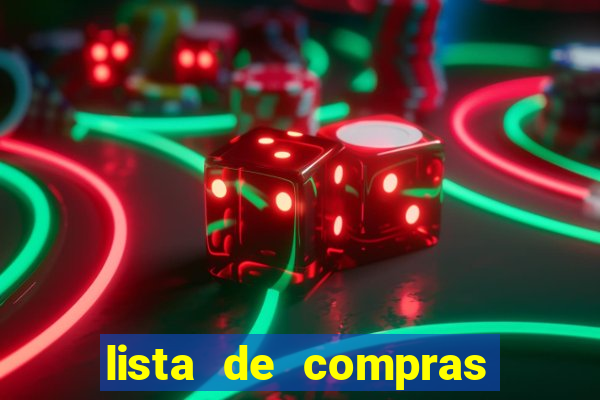 lista de compras mensal para 2 pessoas